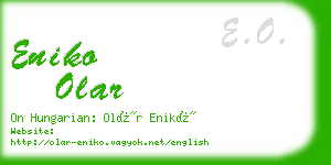 eniko olar business card